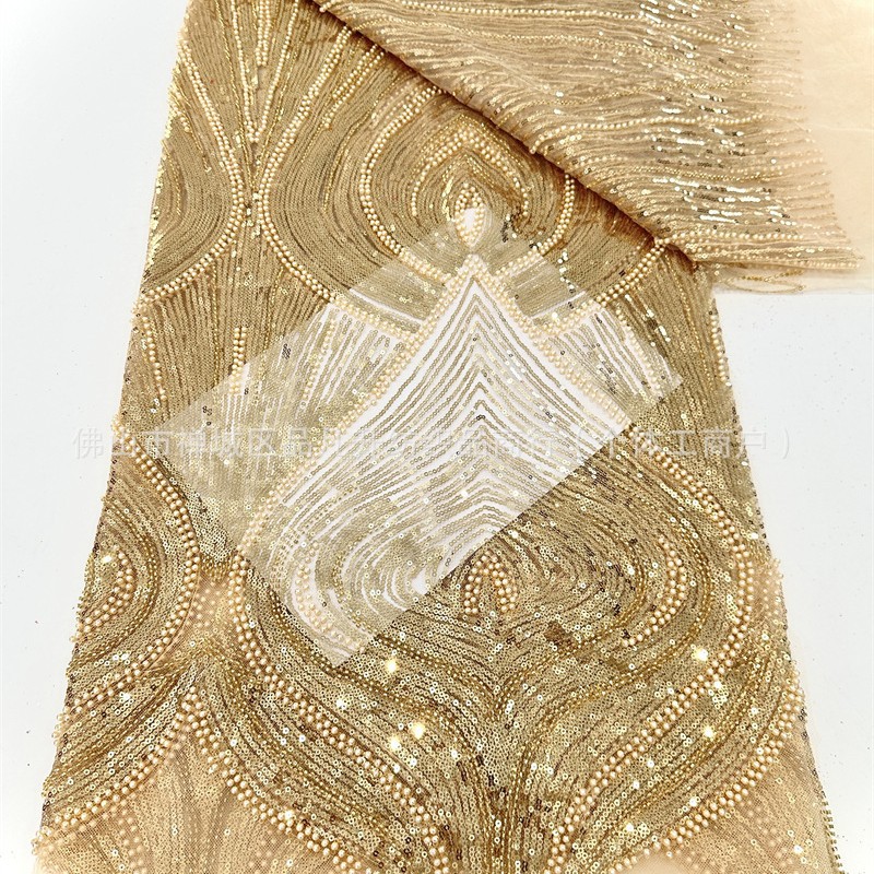 Tejido bordado de sequillas, tela bordada tridimensional, tela bordada de sequillas, tela bordada de sequillas, tela bordada de sequillas, stock transfronterizo image 3