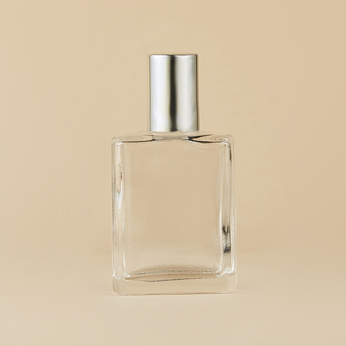 15ML Transparent Glass Perfume Bottle Portable Ball Essential Oil Bottle Flat Square Cosmetic Packaging Dividing Bottle