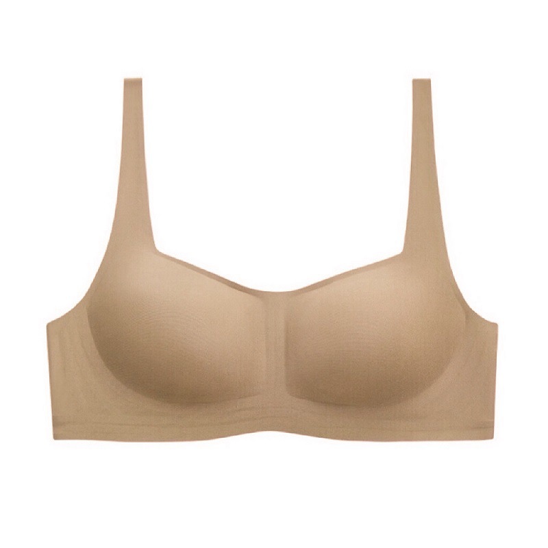 Women's Seamless Strapless Bra Foundation Smooth Soft Support Thin Jelly Square Neck Comfortable Underwear_voghion.com