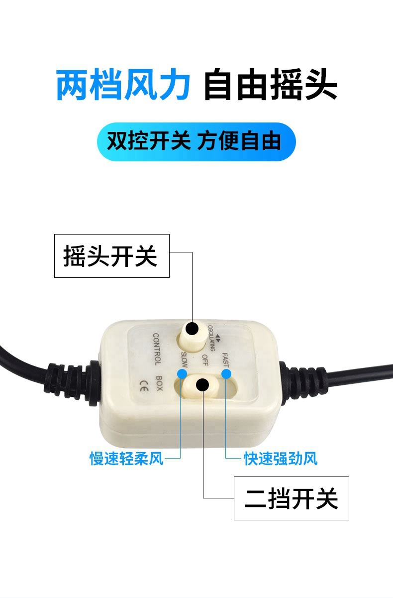 Car-mounted fan, small fan for trucks and cars, oscillating fan for large trucks, electric fan for tricycles, 24V 12V electric fan