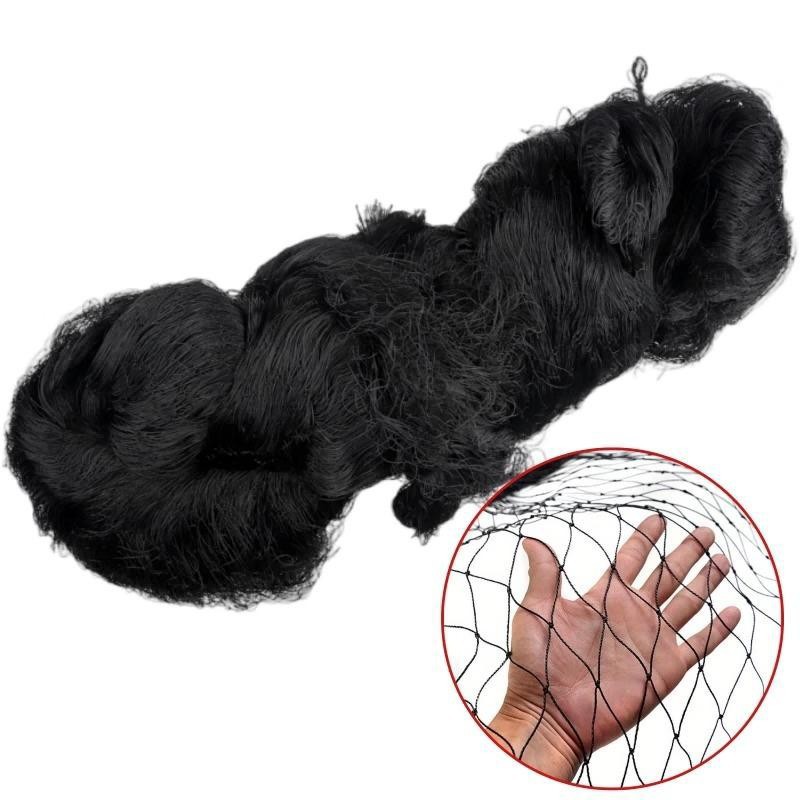 大棚专用防鸟网黑色涤纶果树防护网养殖鱼塘果园农田拦鸟天网批发