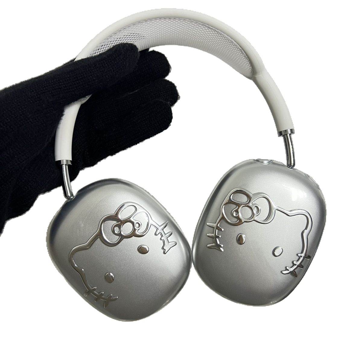 ins alto valor kt para Apple AirPods Max cubierta auriculares bluetooth cubierta de plata image 5