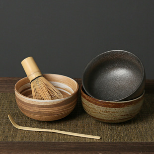 Japanese matcha bowl matcha Song Dynasty tea ordering tool stoneware tea bowl tea cup blender matcha brush Tea Cup suit