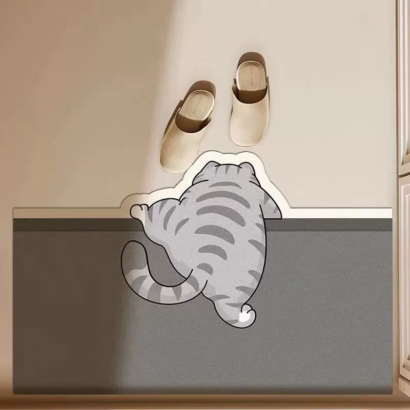 Коврик cartoon, нескользящий быстроразводящийся гигиеничный коврик для пола, впитывает воду