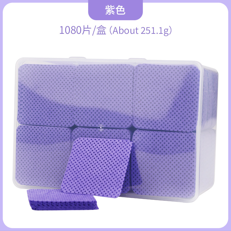 Botella de pegamento para pestañas tela de limpieza de manicuras mágica limpieza de algodón sin cabello limpieza de botella de pegamento limpia de uñas