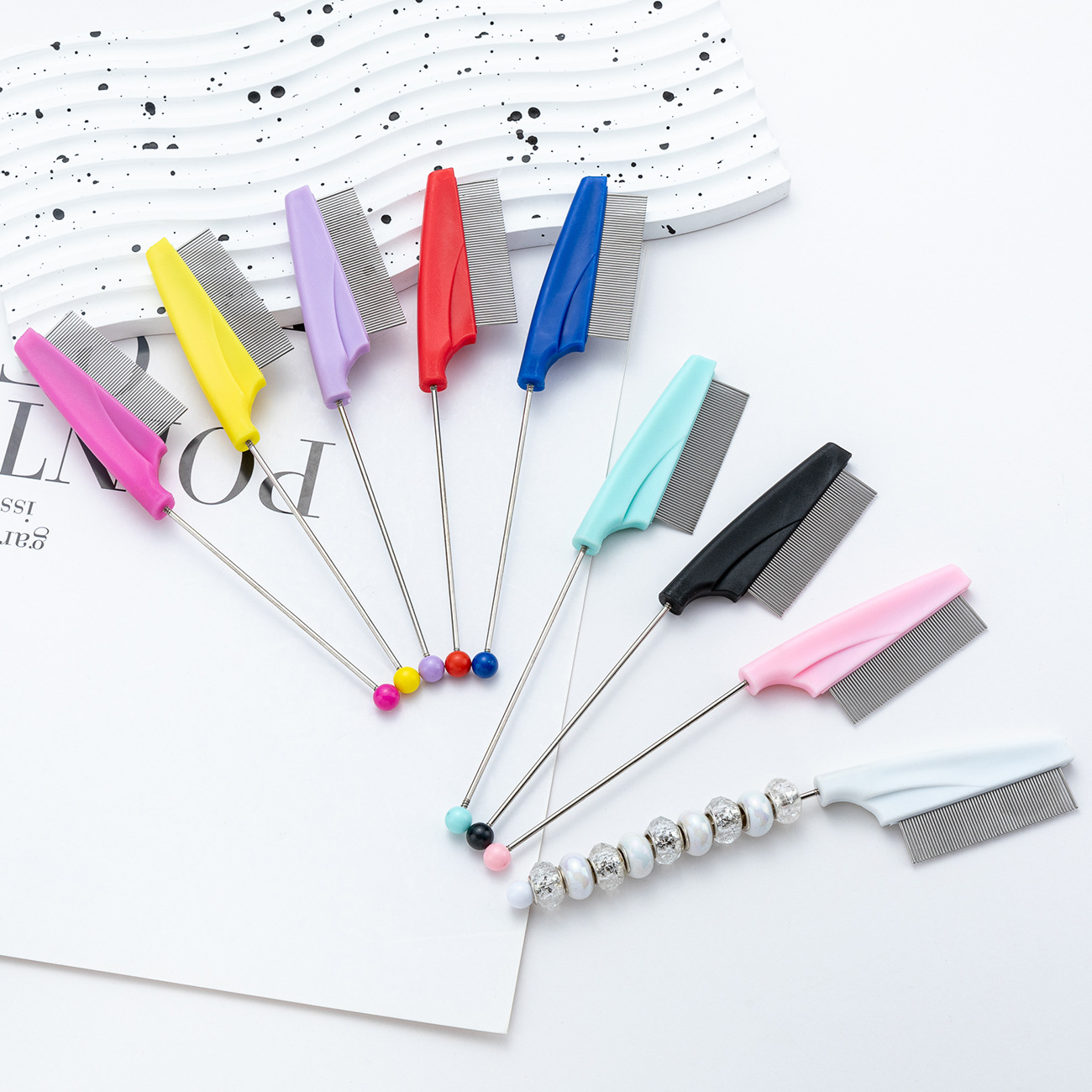 Peines de perlas DIY para perros, perros, perras, perras