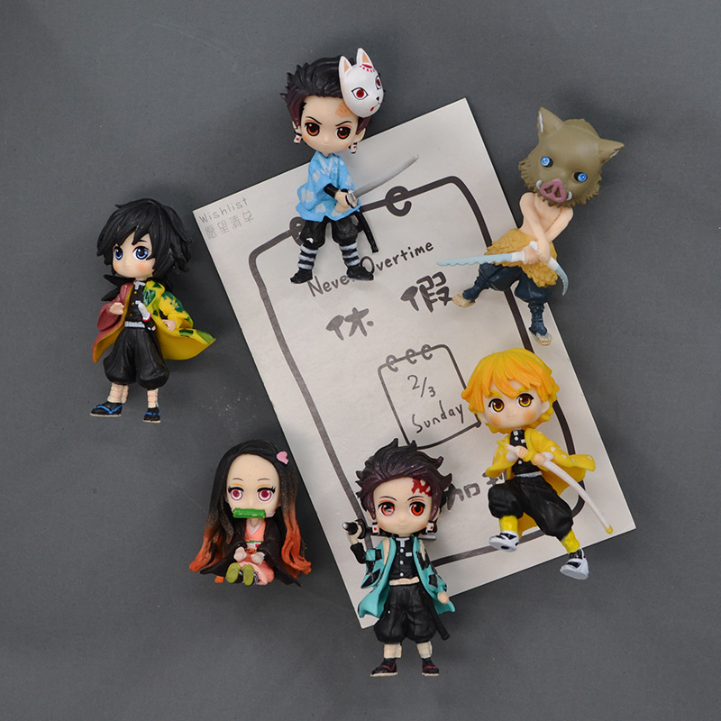 鬼滅の刃冷蔵庫磁気貼り周辺3d立体創意アニメ・漫画の豆炭治郎鬼殺隊