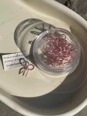Korean Style ins Popular Hand-twisted Dırnaq bəzəkləri - light-pink-box-20-pieces