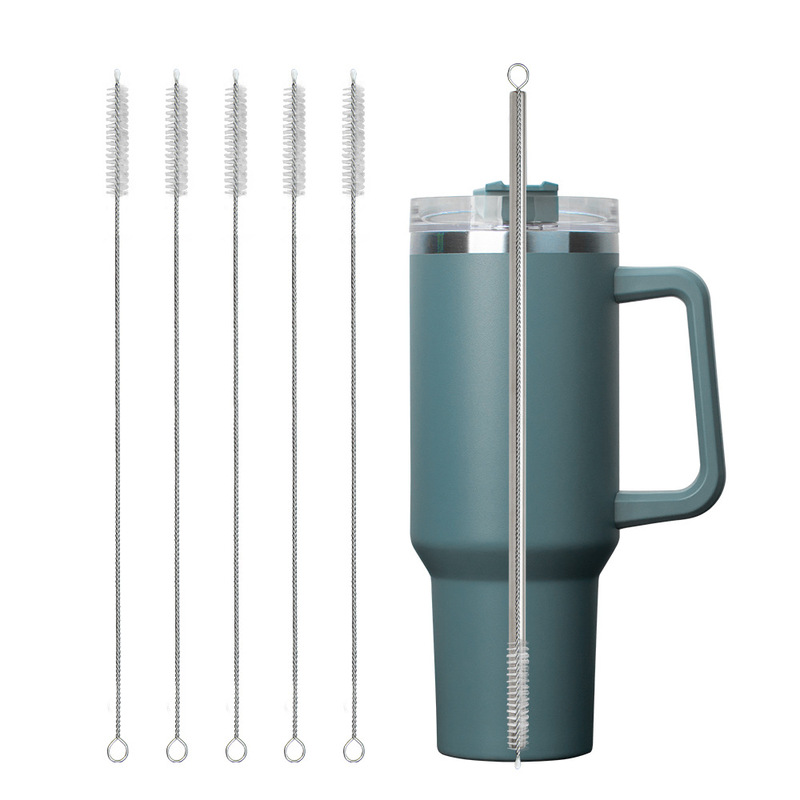 Cross-Border 40oz Car Cup Straw Cleaning Brush 304 Stainless Steel Large Capacity Water Cup Brush 300mm Extra Long Brush Cross-Border 40oz Car Cup Straw Cleaning Brush 304 Stainless Steel Large Capacity Water Cup Brush 300mm Extra Long Brush