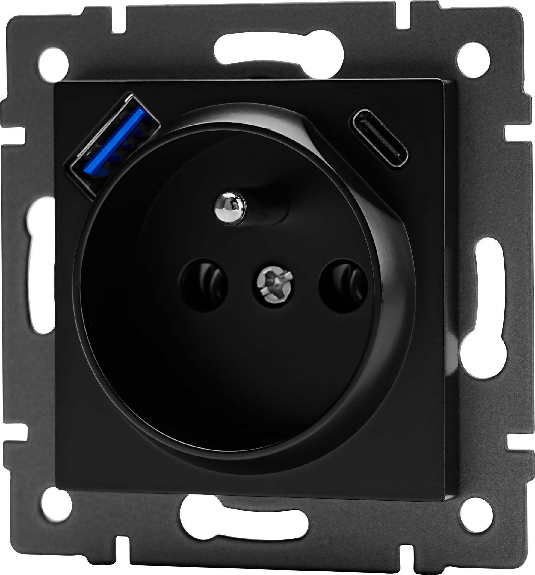 French socket with 2 usb(A+C) Fast Charging PD20W