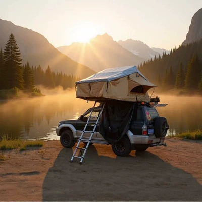 Factory Direct Sales Car Roof Top Tent, Soft-Top Tent for Vehicles, No-Setup Quick-Open Outdoor Camping Tent