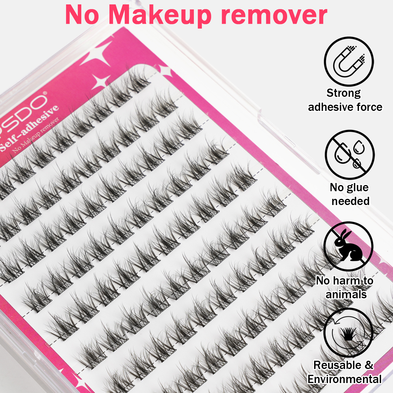 63g Weight False Eyelashes Makeup Tools Types 1 Set Quantity Imported Fiber Material Geometric Pattern Casual, Elegant, Glam Style Casual Elegant Glam Geometric Imported Fiber False Eyelashes 1 Set 1