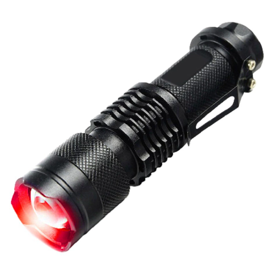 Оптовая торговля фабрикой Zoom Mini SK68 сильный свет фонарик Портативный фонарик Кемпинг лампа ручка клип лампа