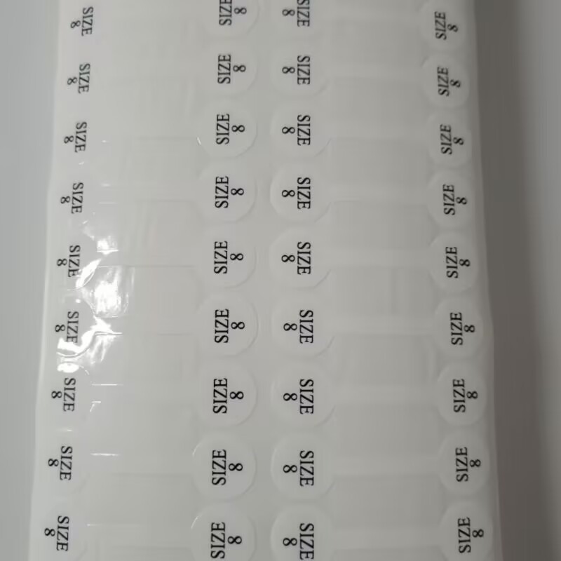 Label Tear-Resistant Jewelry Price Spacer Adhesive Jewelry Ring Sticker Crystal Label with Adhesive Pvc Self-Adhesive