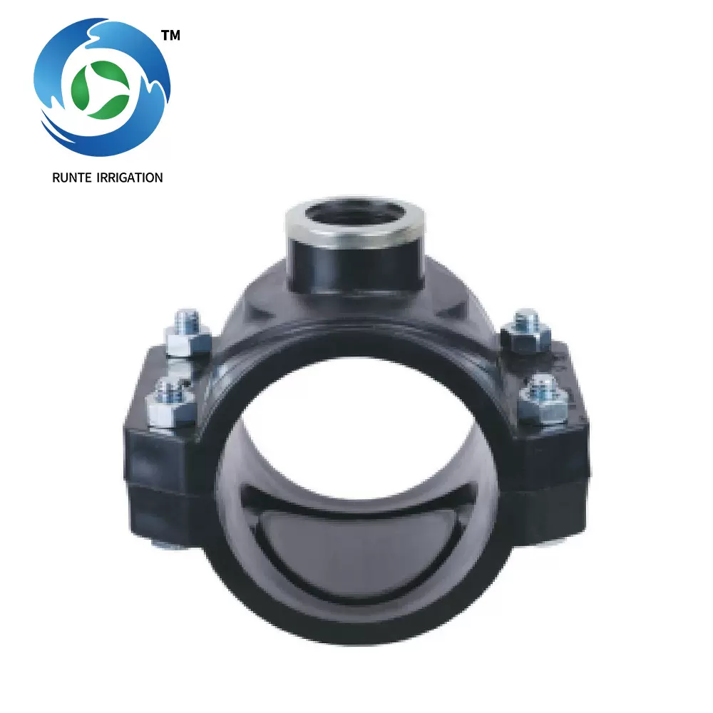 厂家直销 轻型鞍座带钢圈  PE主管支管开关接头 农业园林节水灌溉