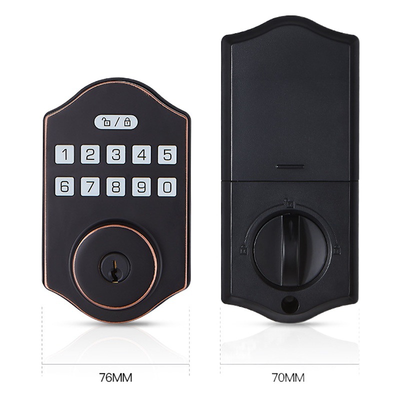 Cerradura de llave de contraseña inteligente europea y americana transfronteriza puerta de madera interior TTLOCK graffiti Bluetooth APP cerradura de puerta inteligente