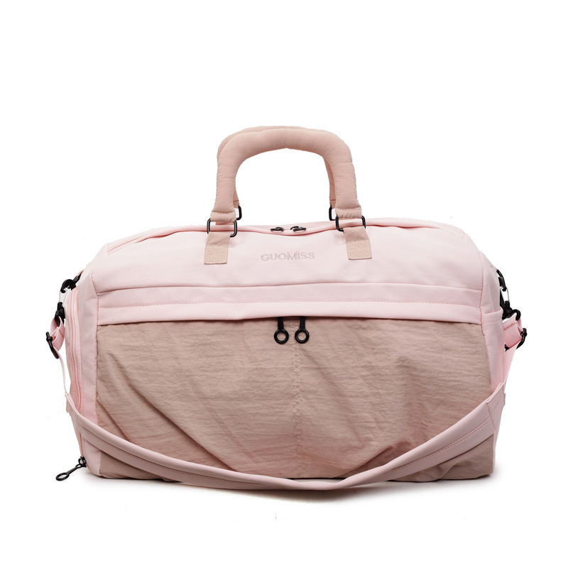 Bolsa de viaje de damas, bolsa de embarque de alta capacidad, bolsa de transporte de corta distancia, bolsa de fitness ligera, separación seca y húmeda.
