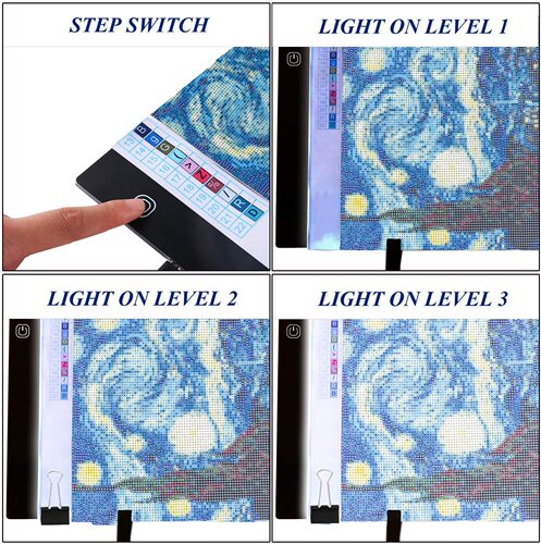 Manufacturer Diamond Painting Copy Table A3 Animation Translucent Table LED Art Painting Copying Board Handmade Translucent Board
