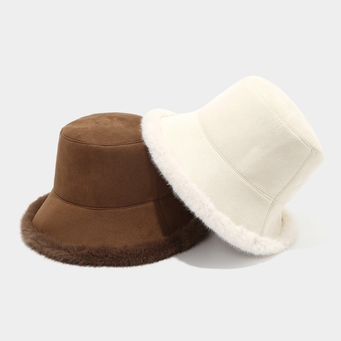 Otoño y invierno doble cara gorra de bañera gruesa gorra de peluche caliente pescador gorra de peluche caliente mujer red red versátil fría ocio gorra de peluche caliente