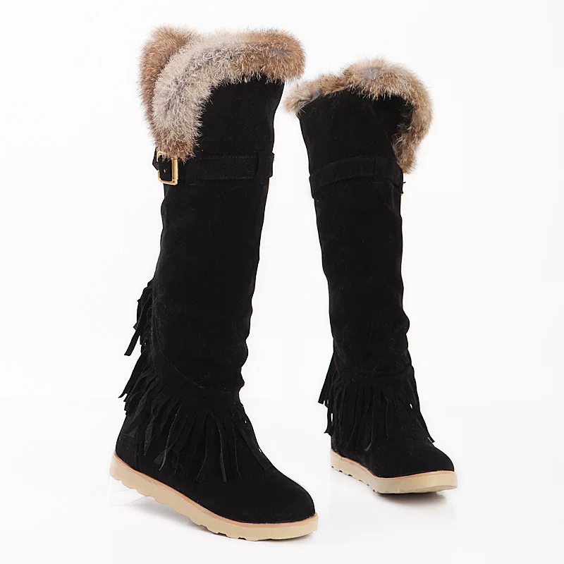Matte high boots for leisure, plus size, wholesale