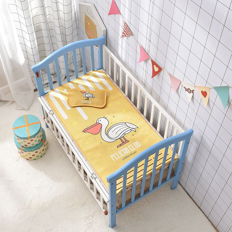 Nestera de dibujos animados para bebés, almohada de seda de hielo para bebés recién nacidos, cama de cuna para niños transpirable al por mayor