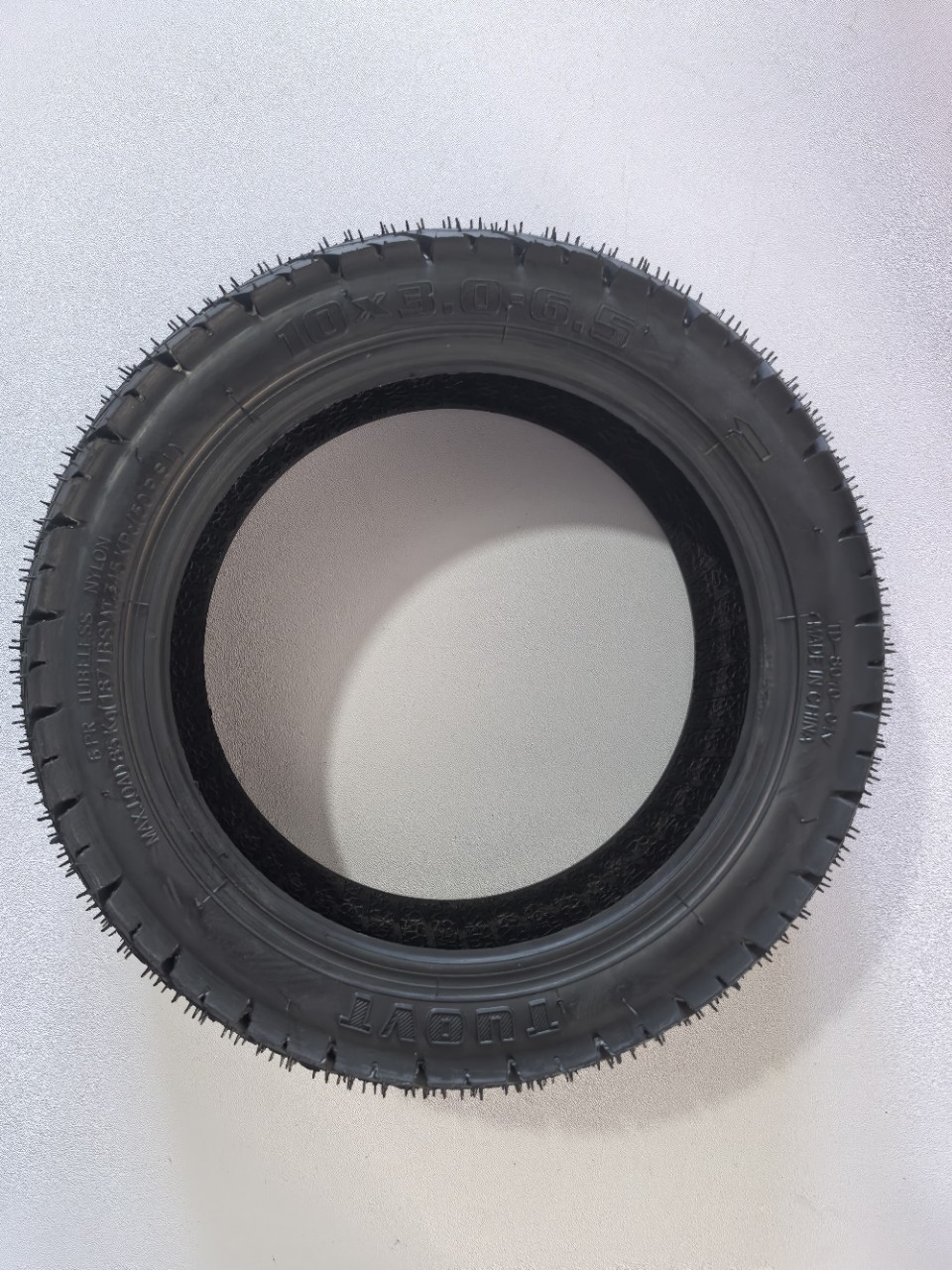 Thickened and Wear-Resistant 10inch Tuovt Electric Scooter 10X3.00-6.5 Tubeless Tire