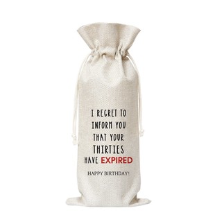 Customized Linen Red Wine Bag Champagne Wine Gift Packaging Bag Birthday Party Drawstring Red Wine Bundle Pocket Wholesale
