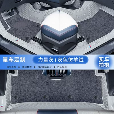 Electric Cars Original Supplies Upper – Universal Foot Pad - double-layer-original-car-power-gray-gray-imitation-cashmere-model-22-24-bydyuan-plus