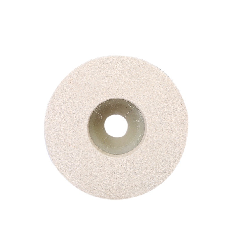 Rueda de lana rueda de pulido espejo acero inoxidable pulido de metal madera piedra amoladora angular 100*16 rueda de fieltro