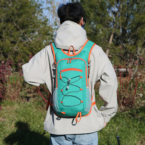 Outdoor cycling bag for men and women, travel camping backpack, wear-resistant and waterproof, weight reduction camping and mountain climbing bag, logo customization available