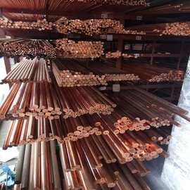 紫铜棒切圆 接地铜棒无氧铜棒30  50 60 100 150紫铜棒排六角铜棒