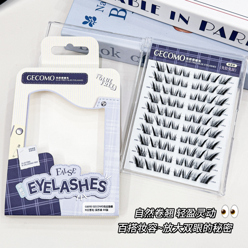GECOMO Baby Daji Upper Lash Fox Series Dense Natural Barbie Comics Inclined Fly Little Fox False Lashes