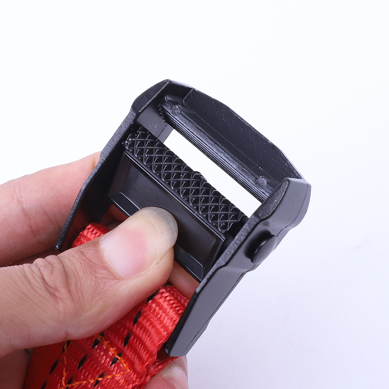Correas de carga reforzadas con hebilla, correas de fijación para automóvil de aleación de zinc, cincha fina, cincha de nailon con patrón de espiga
