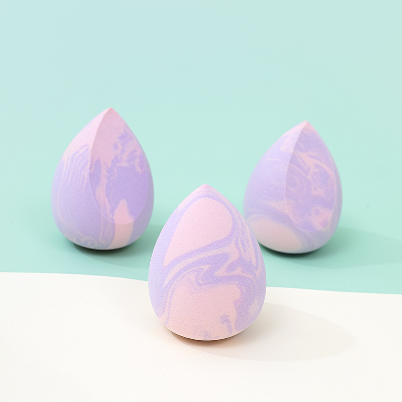 Fábrica personalizada al por mayor color mixto maquillaje de belleza huevo soplo de polvo no látex gota de agua en forma de calabaza maquillaje esponja maquillaje huevo transfronterizo