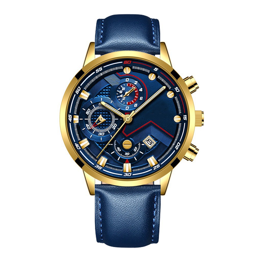 Explosions Men's Fashion Business Watch Luminous Hands with Calendar Quartz Watch_voghion.com