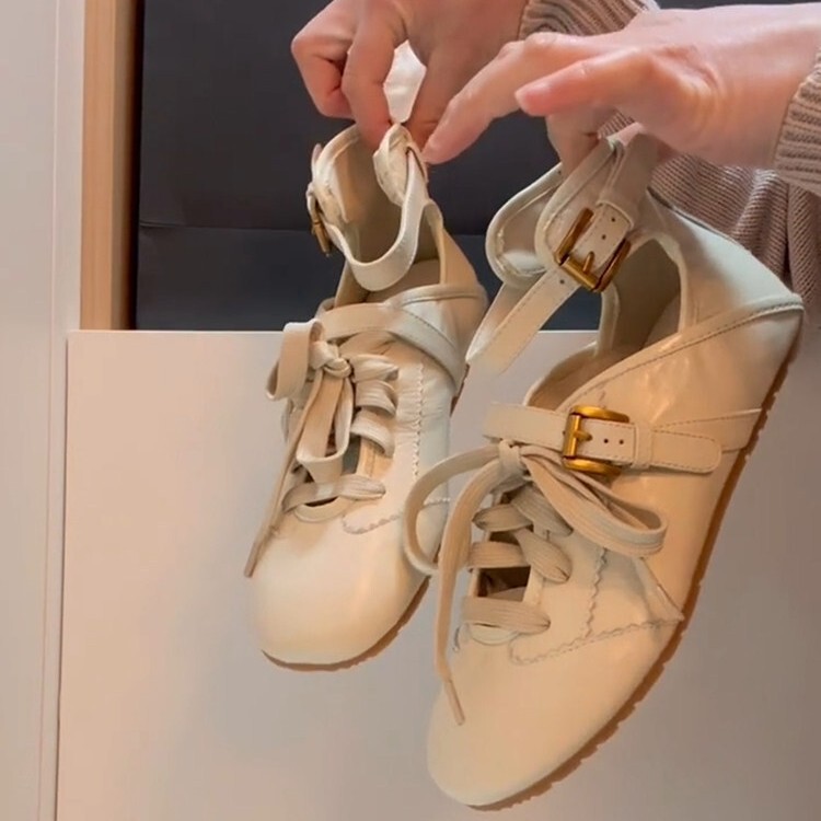 White German Training Shoes for Women 2026 New Spring Model Wholesale Thick-Soled White Casual Shoes with Arch Support White German Training Shoes for Women 2026 New Spring Model Wholesale Thick-Soled White Casual Shoes with Arch Support