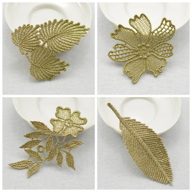 原材料diy手工花花片 民族复古花片批发 精美金色装饰花片C014