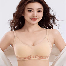 无痕薄内衣女大胸显小提拉防下垂果冻条软支撑固定杯聚拢文胸罩23