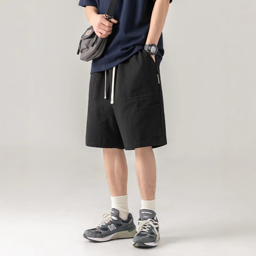 Men's Summer Thin Outdoor Mountain Style Multi-Pocket Cargo Sports Large Size Loose Casual Shorts