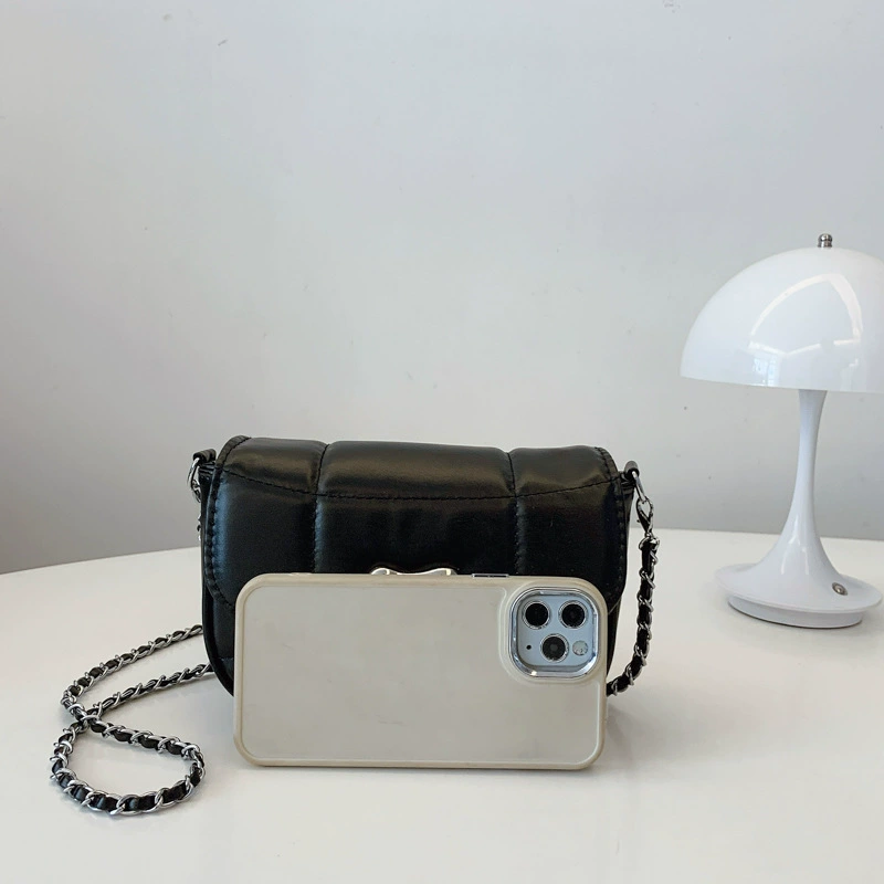 Retro shoulder bag, universal strap, simple elegant small crossbody, 0.3 kg