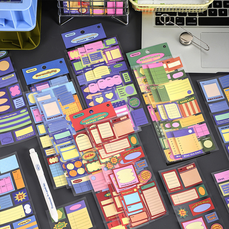 Infeel.me Inspiration Record Series Writable Stickers Korean Small Fresh Hand Account Decorative Label Stickers 4