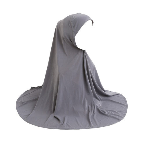 Simple Large Plain Color Scarf Lightweight Malaysian Hijab Arabic Hat H023