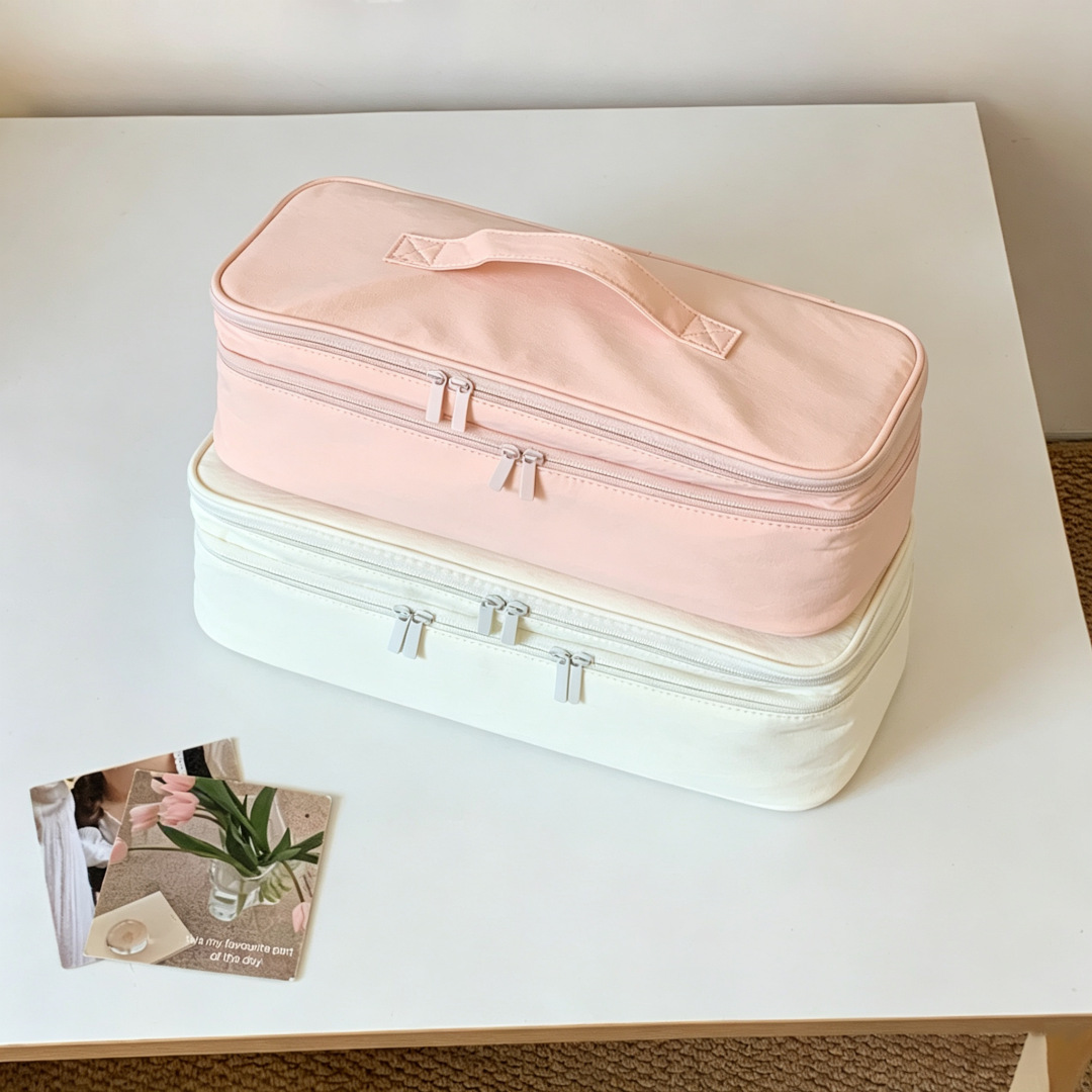 Portable Household Bag, Large Capacity Handheld Double-Layer Hair Dryer And Curling Iron Organizer Storage Bag_maomaolike.com