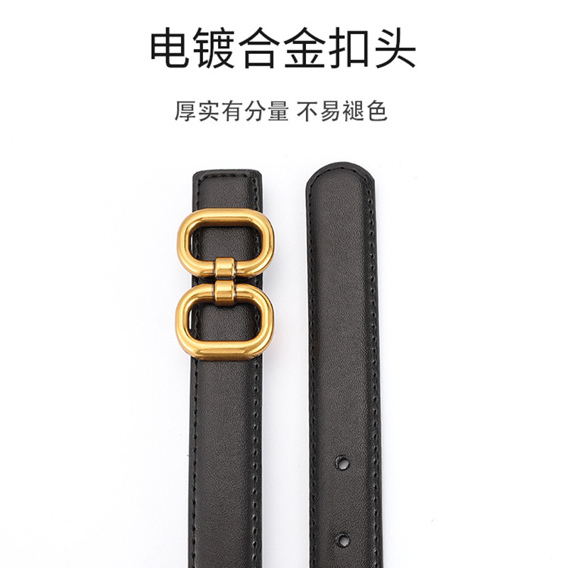 Cinturón de las mujeres del todo-fósforo simple de alto grado pantalones cinturón negro con traje de pantalones vaqueros cinturón de las mujeres ventas directas de la fábrica