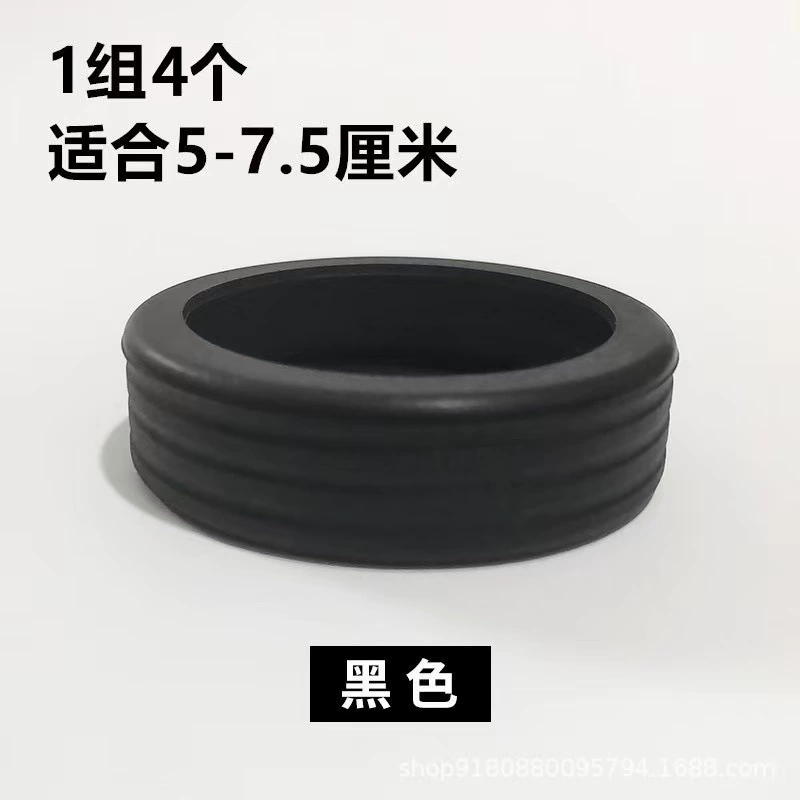 Changeable suitcase, rubber mute protective case with accessories, universal rubber rings, swivel wheels