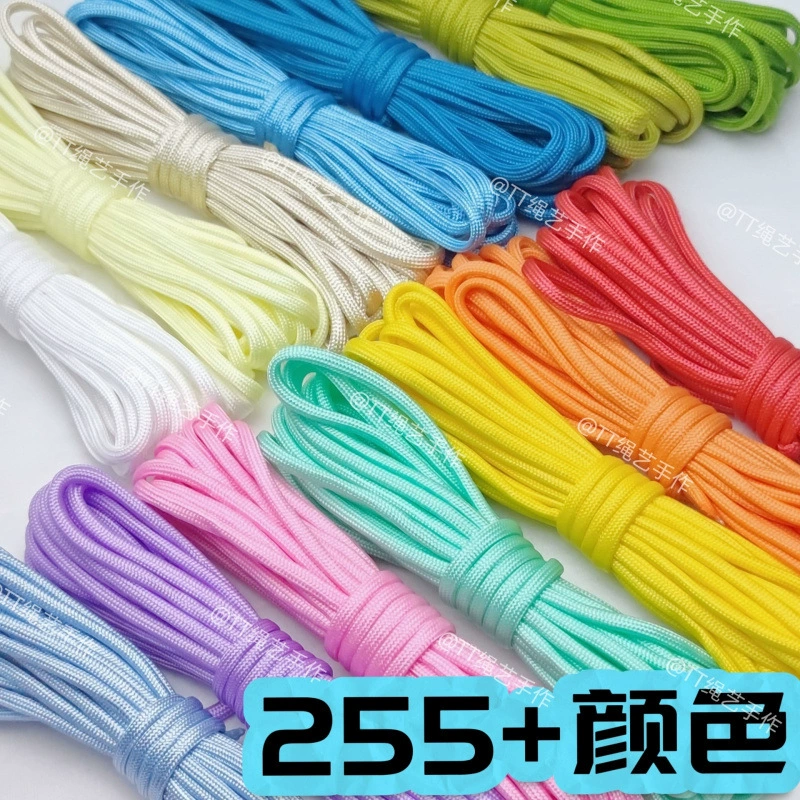 Семикорончатый паракорд из нейлоновой веревки, плетеный шнур ручной работы, паракорд, веревка для уличной палатки, метр/завязка