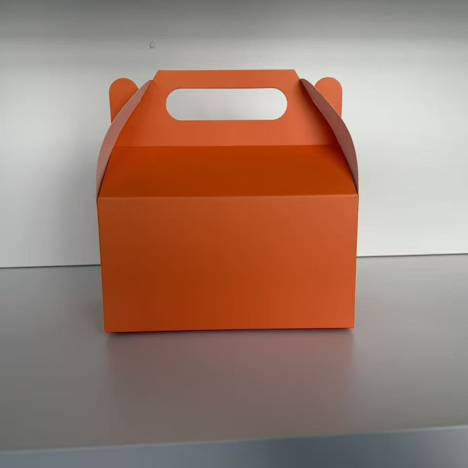 Caja de embalaje de color de grado alimenticio Caja de embalaje de panadería de color sólido Caja de embalaje de pastel Postre galletas de nieve Caja de embalaje portátil image 15