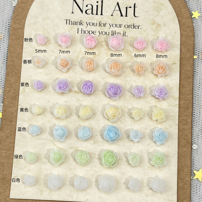 Soft Flower Series Nail Art Accessories Mixed Sizes Soft Sculpted Rose Flowers DIY Earring Bracelet Material Kit Soft Flower Series Nail Art Accessories Mixed Sizes Soft Sculpted Rose Flowers DIY Earring Bracelet Material Kit