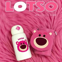 杯具熊兒童保溫杯帶吸管男孩316草莓熊水杯幼兒園寶寶防摔水壺女