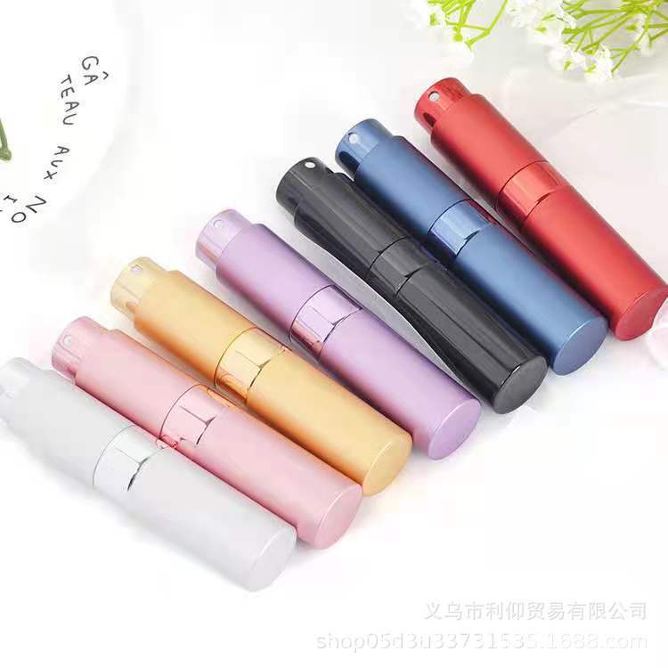10ml旋转伸缩喷雾瓶香水瓶便携式铝制化妆品分装瓶空瓶口腔喷雾瓶